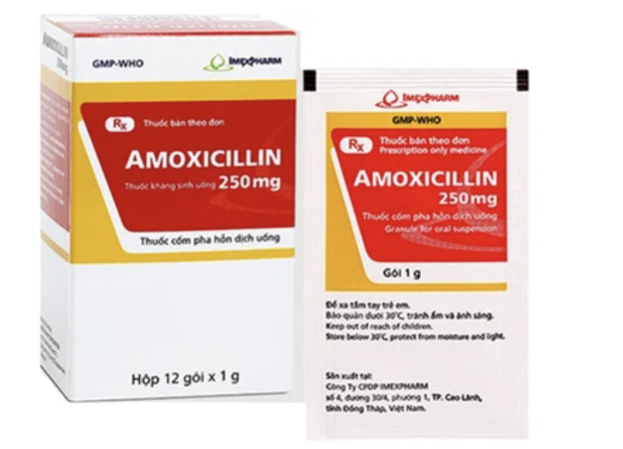 Hỗn dịch uống Amoxicillin 250mg